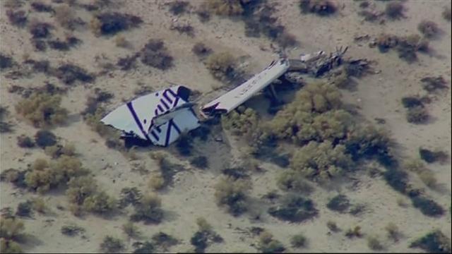 Le prototype d'avion spatial "SpaceShipTwo" de Virgin Galactic s'est écrasé vendredi dans le désert du Mojave, en Californie.