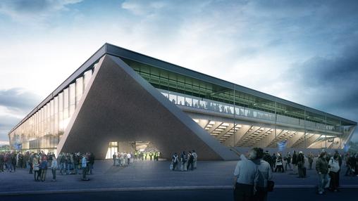 Le projet de stade retenu a été réalisé par les bureaux biennois Mlzd et Söllberger Bögli.