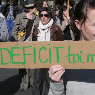 Le déficit public 2013, nouveau revers pour la gauche française. [AFP - Jacques Demarthon]