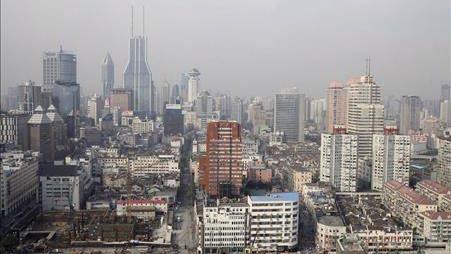 Vue de Shangai, métropole chinoise. [Keystone]