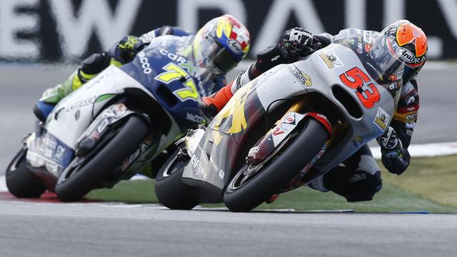 Aegerter (77) a été battu par Rabat (53) sur le mythique circuit d'Assen. [Vincent Jannink]