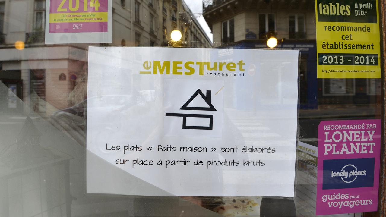 Le logo du label français "fait maison". [Miguel Medina]