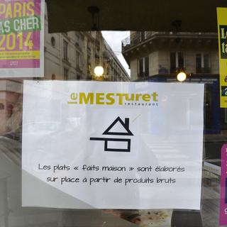 Le logo du label français "fait maison". [Miguel Medina]