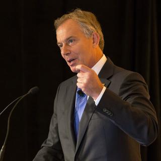 L'ancien Premier ministre britannique Tony Blair. [AP Photo/Scott Morgan]