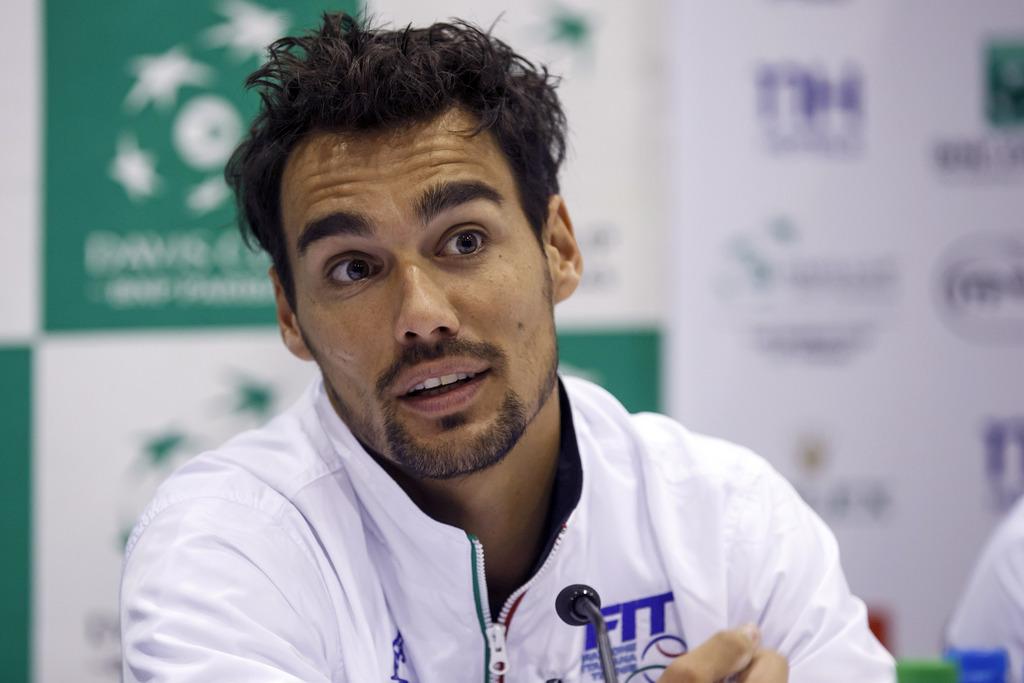 Fognini, le joueur le plus fantasque du Circuit. [KEYSTONE - SALVATORE DI NOLFI]