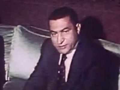 Hosni Moubarak à la veille de son arrivée au pouvoir en Egypte en 1981. [INA]