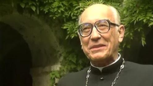 Mgr Henri Salina, abbé de Saint-Maurice, en 1991 [RTS]