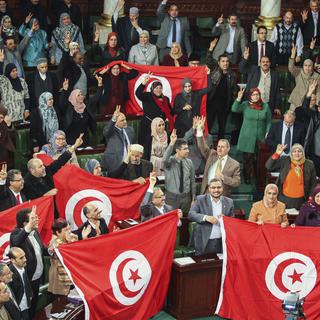 Le printemps arabe en Tunisie. [AP/Keystone - Aimen Zine]