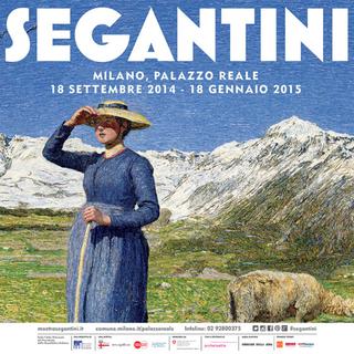 Affiche de l'exposition "Segantini" au Palazzo Reale, Milan.