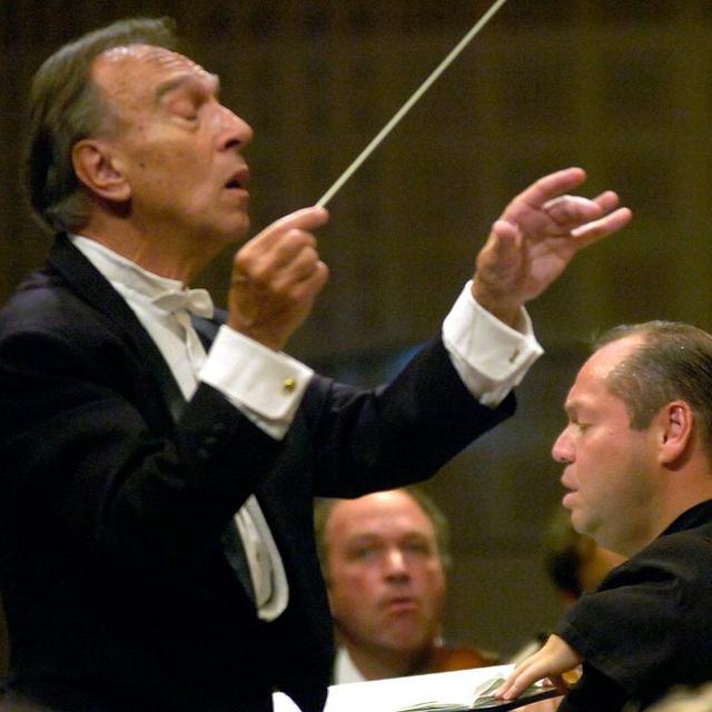 Claudio Abbado au Festival de Lucerne, le 11 août 2006. [Sigi Tischler]