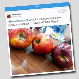 La fronde sur Twitter contre la politique alimentaire dans les écoles de Michelle Obama. [Twitter]