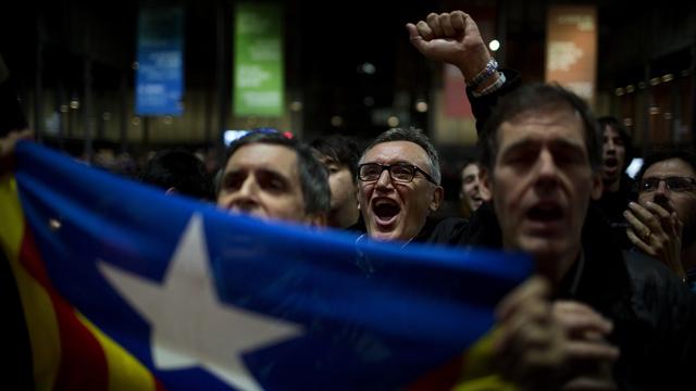 Selon les sondages, la moitié de la population catalane souhaite son indépendance de l'Espagne. [AP Photo/Emilio Morenatti]