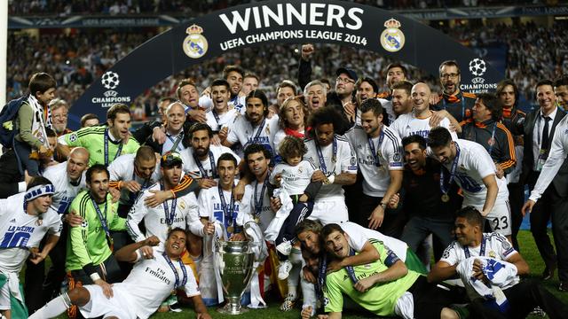 Le Real Madrid a remporté pour la 10e la Ligue des champions en battant ses voisins de l'Atletico sur le score de 4 à 1. [Andres Kudacki - AP Photo]