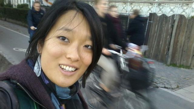 Le selfie de Sung-Shim Courier depuis Copenhague. [Sung-Shim Courier]