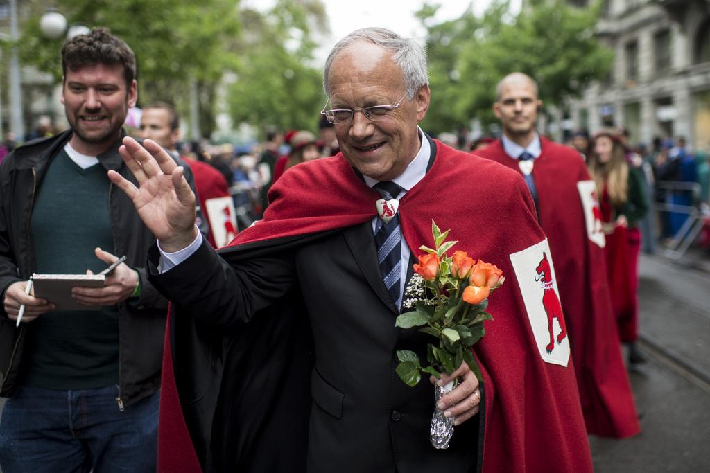 28 avril 2014: à la fête des Sechselaeuten à Zurich. [KEYSTONE - Ennio Leanza]