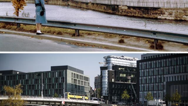 Un pont traverse aujourd'hui la Spree, jadis bordée par le Mur de Berlin. [AP - Markus Schreiber]