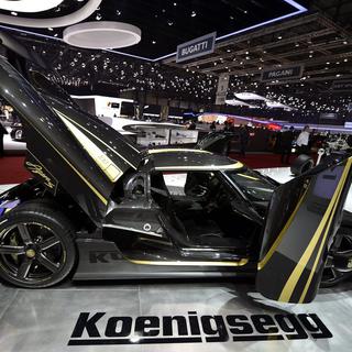 Le constructeur suédois Koenigsegg fête ses vingt ans au Salon de l'Auto de Genève. [Martial Trezzini]