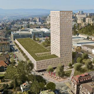La tour Taoua suscite la polémique à Lausanne. [www.lausanne.ch]