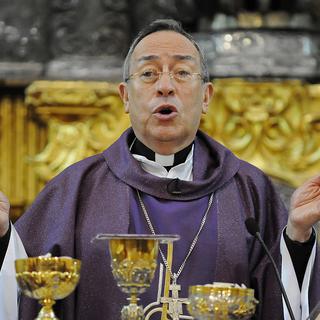 Le cardinal Oscar Andres Rodriguez Maradiaga. [AP/Keystone - Fernando Antonio]