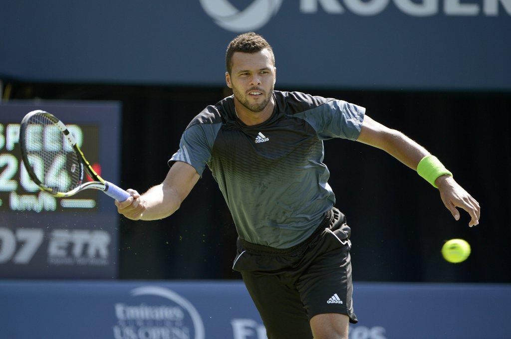 Tsonga n'a fait qu'une bouchée de Dimitrov samedi. [KEYSTONE - Warren Toda]