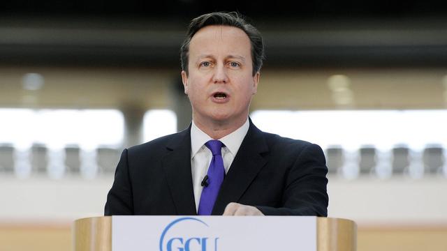 Le Premier ministre britannique David Cameron veut convaincre l'Ecosse de rester dans la Grande-Bretagne. [EPA/Andy Rain]