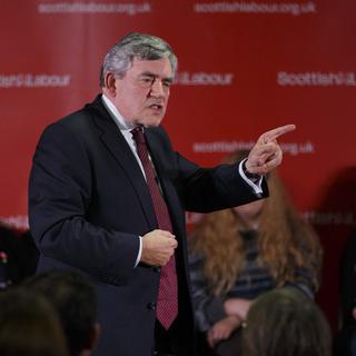 Gordon Brown a présenté son plan lundi soir à Midlothian, en Ecosse. [EPA/Robert Perry]