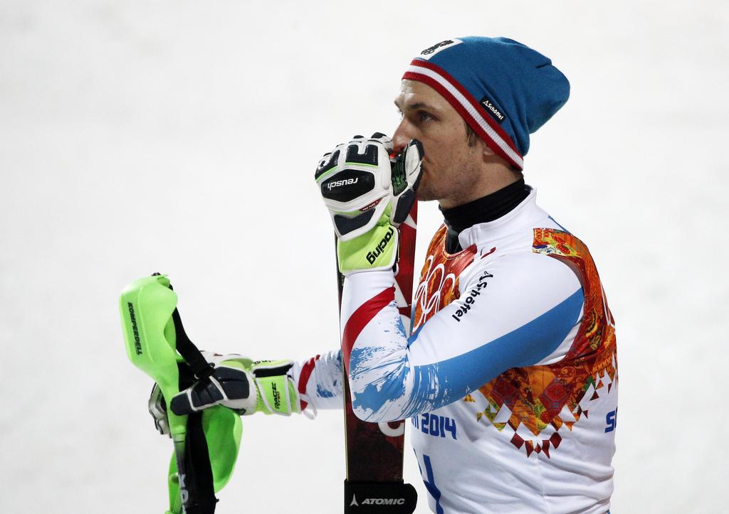 Marcel Hirscher a vu l'or lui échapper de peu. [KEYSTONE - Christophe Ena]