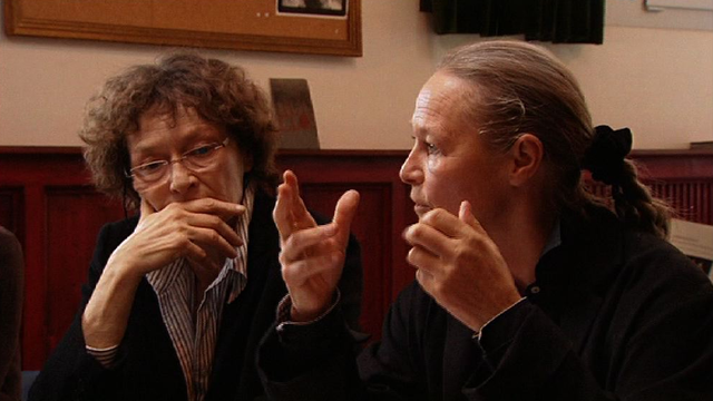 Gisèle Sallin et Véronique Mermoud en 2009. [RTS]