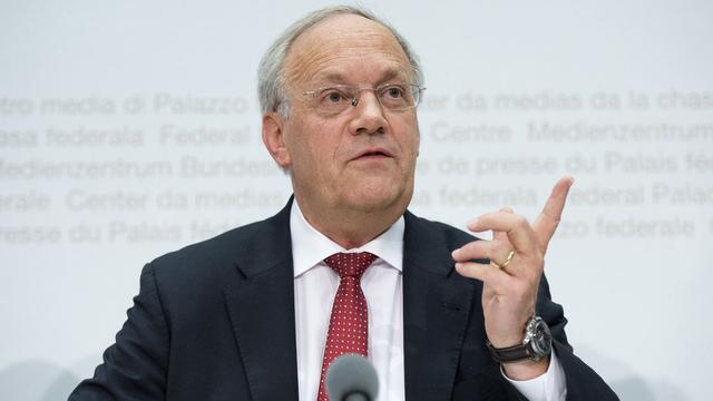 Johann Schneider-Ammann est venu saluer la bonne nouvelle. [Marcel Bieri]