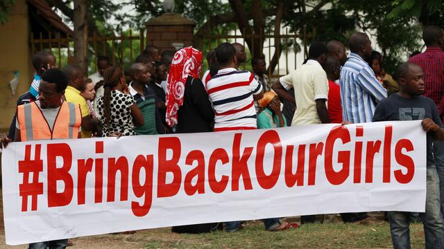 Manifestations à Abuja le 10 mai 2014 pour demander au gouvernement d'intervenir pour sauver les écolières enlevées par Boko Haram. [Sunday Alamba]