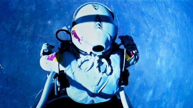 Felix Baumgartner a cru s'évanouir un moment. [AP/Red Bull Stratos]