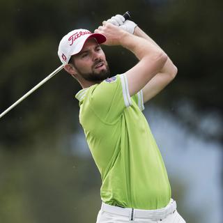 Damian Ulrich, un des golfeurs suisses engagé dans l’European Masters 2014 à Crans-Montana. [Ennio Leanza]