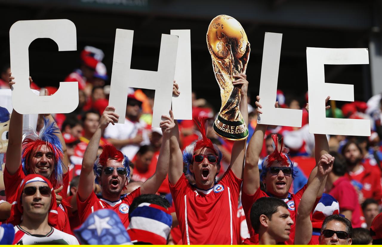 Le Chili peut-il gagner la Coupe du monde? Ses fans y croient... [REUTERS - Sergio Moraes]