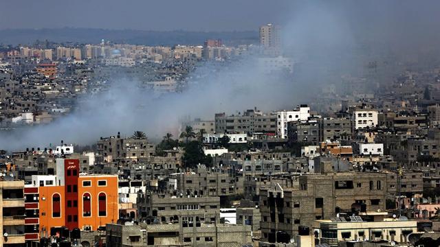 La ville israélienne d'Ashkelon a été touchée par des missiles. [EPA/MOHAMMED SABER]