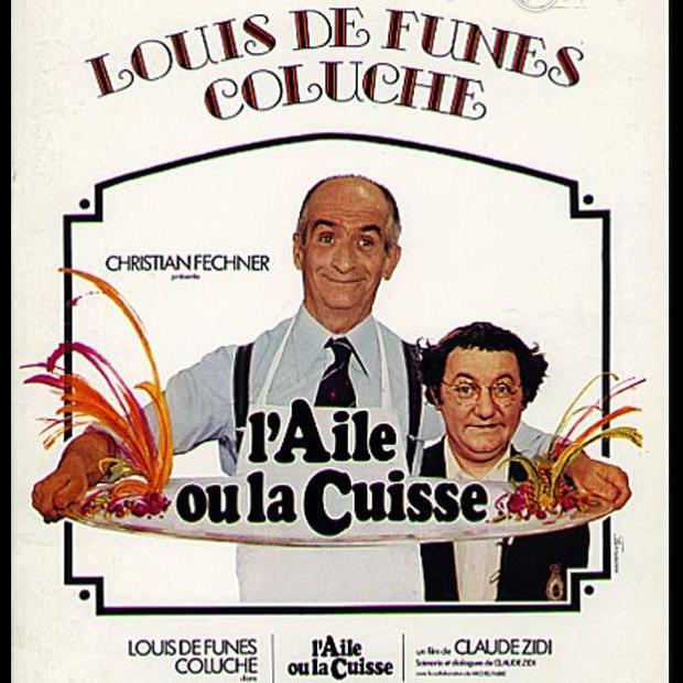 L'affiche du film "L'aile ou la cuisse" de Claude Zidi. [DR]
