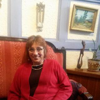 Alejandra Holzapfel, auteure de la pétition et victime de violences sexuelles dans le centre "Venda Sexy" en 1974, nous a reçus chez elle à Santiago, 15 août 2014. [Laurie Fachaux]