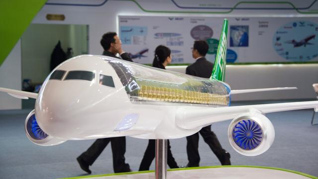 Maquette du C919 de COMAC. [Johannes Eisele]