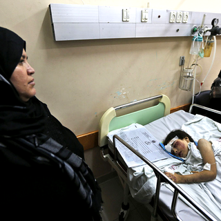 Gaza, hôpital Shifa, 20 juillet 2014. [AP/Keystone - Lefteris Pitarakis]