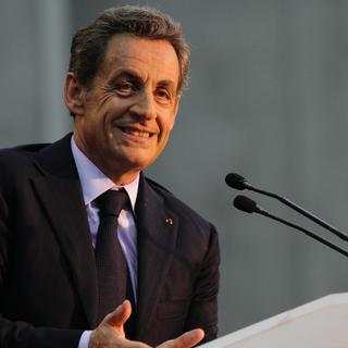 Nicolas Sarkozy lors d'un meeting UMP en région parisienne, le 25 novembre 2014. [CITIZENSIDE/FRANÇOIS LOOCK]