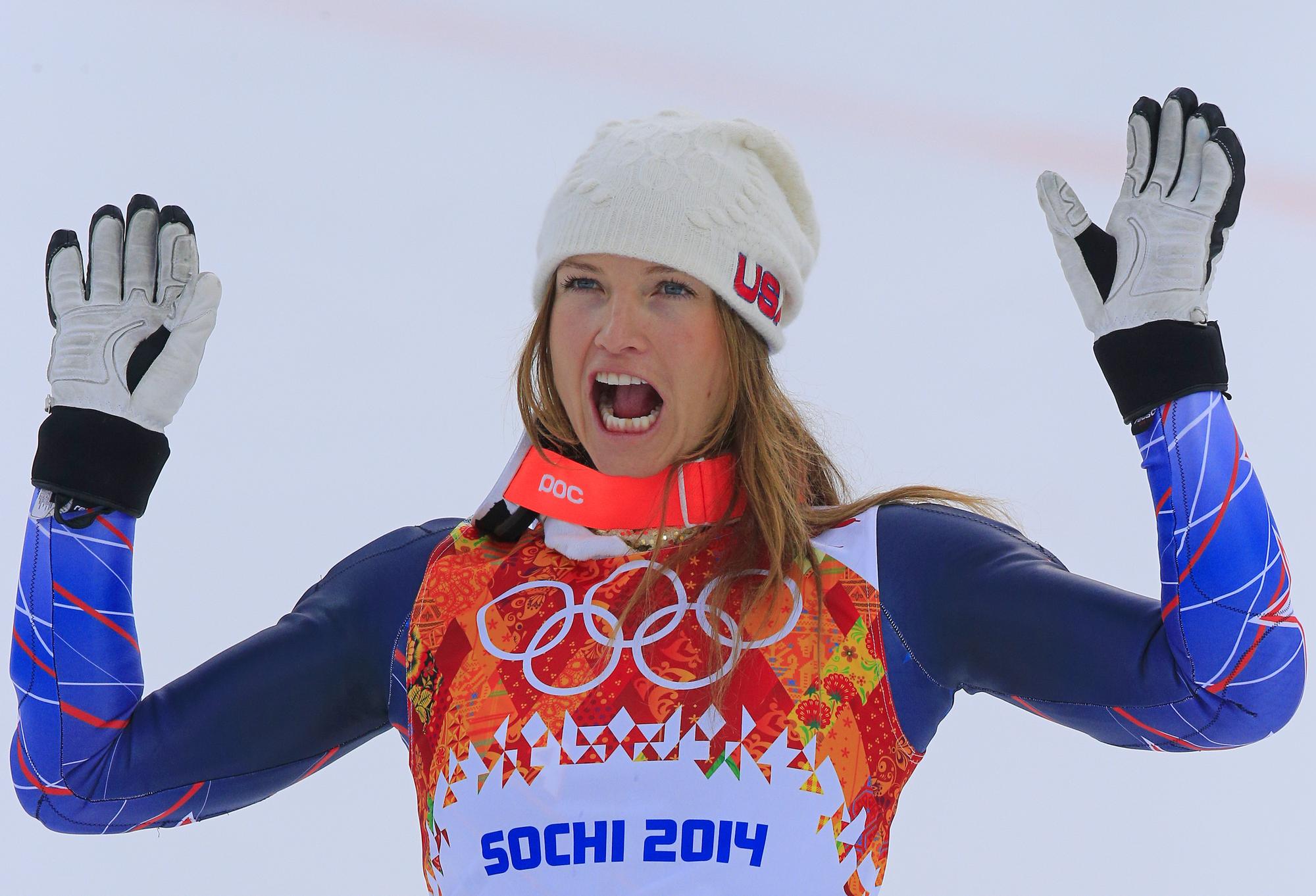 Julia Mancuso est la 4e skieuse à posséder toutes les couleurs de médailles. [AFP - Alexander Klein]