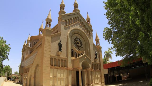 La cathédrale catholique de Saint-Mathieu, près de la capitale soudanaise Khartoum. [AFP - Ashraf Shazly]