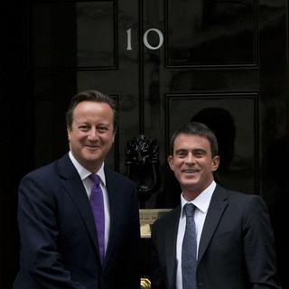 Manuel Valls a rencontré David Cameron pour lui annoncer "my government is pro-business" [AP Photo/Matt Dunham]