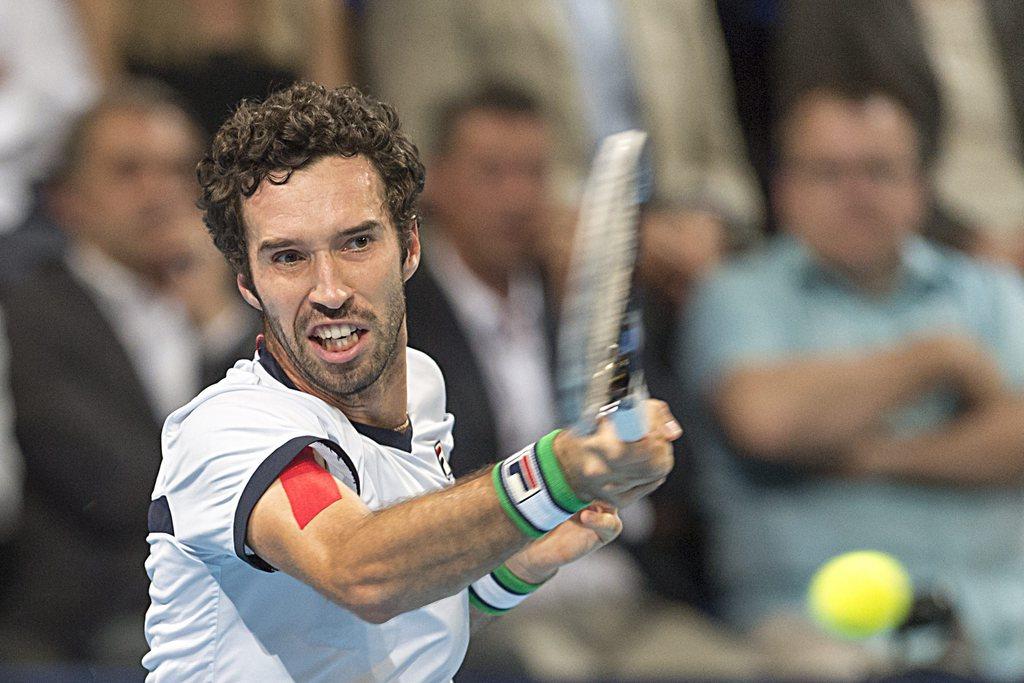 Le 9e match de Kukushkin contre un membre du top-10 en 2014 aura été le bon. [KEYSTONE - Georgios Kefalas]