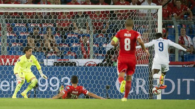 Danny Welbeck (9) a ouvert le score pour les Anglais à la 58e minute. [Ennio Leanza]