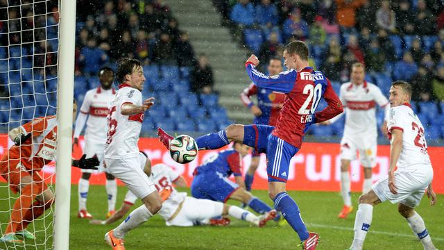 Fabian Frei a offert au FC Bâle un but précieux dans la course au titre. [Georgios Kefalas]