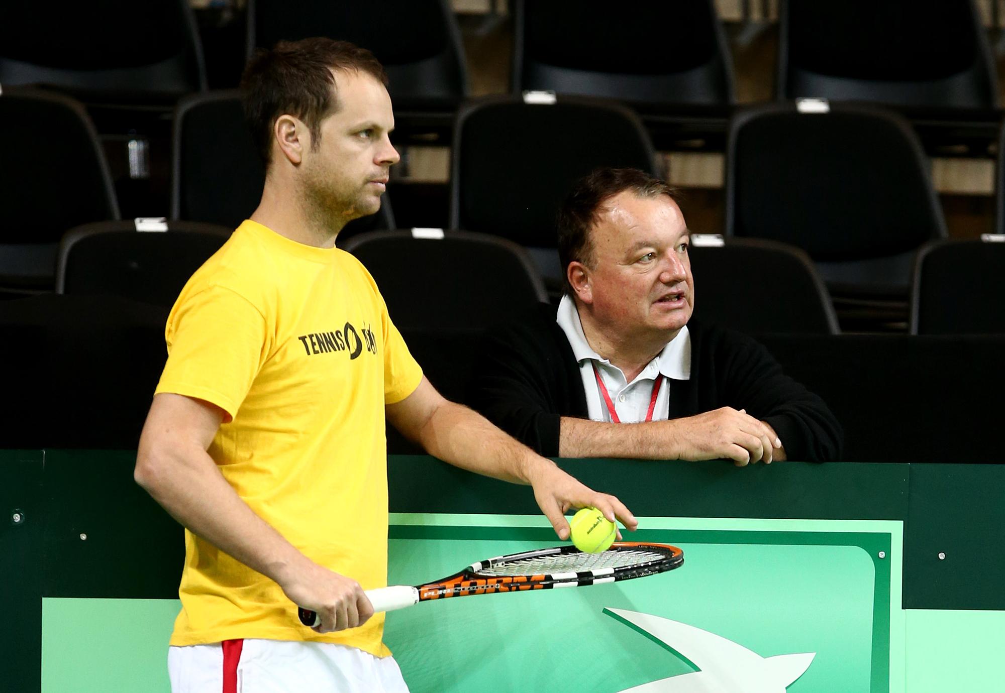 René Stammbach, président de Swiss Tennis, est le fan no1 de "son" équipe. [EQ Images - Pascal Muller]