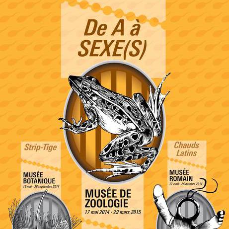 L'affiche des trois expositions du projet "Sexe(s) aux musées". [musees.vd.ch]