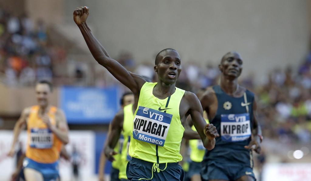 Kiplagat a volé la vedette à son compatriote Kiprop. [Keystone - Lionel Cironneau]