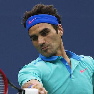 Roger Federer a perdu le 1er set contre Marcel Granollers. [EPA/BRIAN HIRSCHFELD]