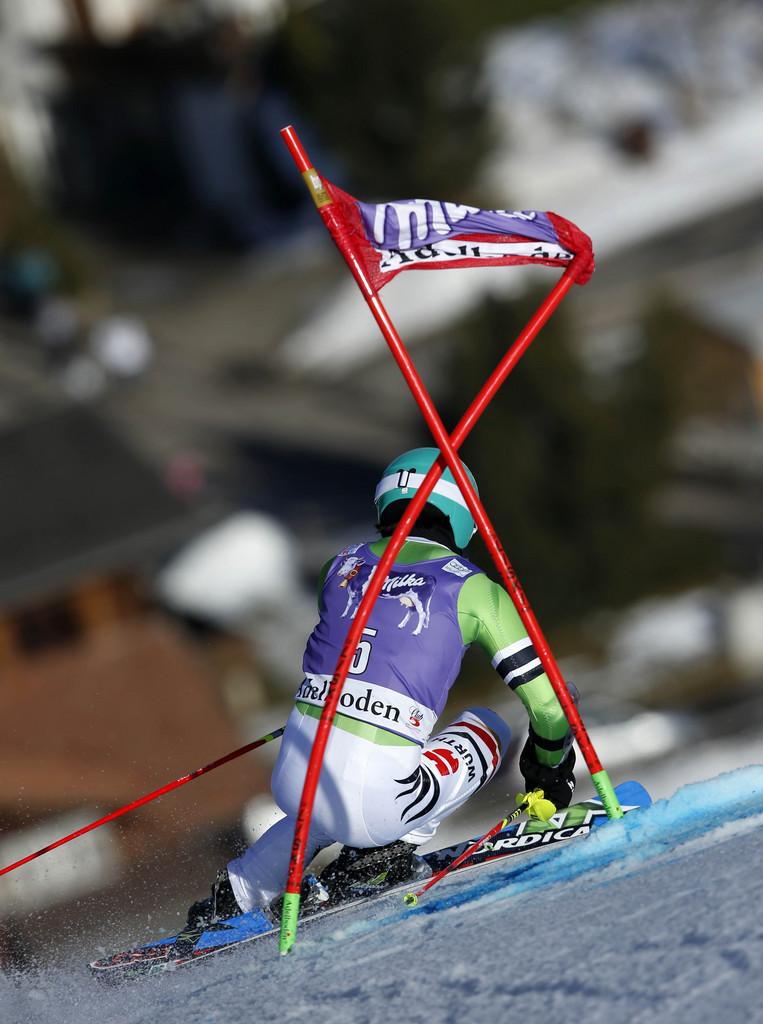 Neureuther est remonté de la 7e à la 1ère place. [KEYSTONE - Shinichiro Tanaka]